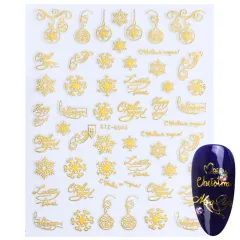 Nail decal jewelry - G045 Gold - View 1