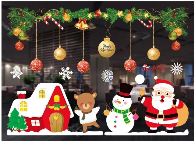 Christmas decorations store window stickers 22Style - Shop at LoveMi