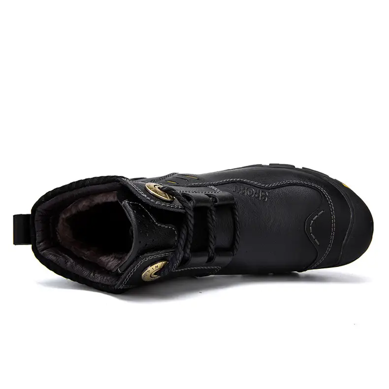 Outdoor Men's Leather High-top Hiking Shoes