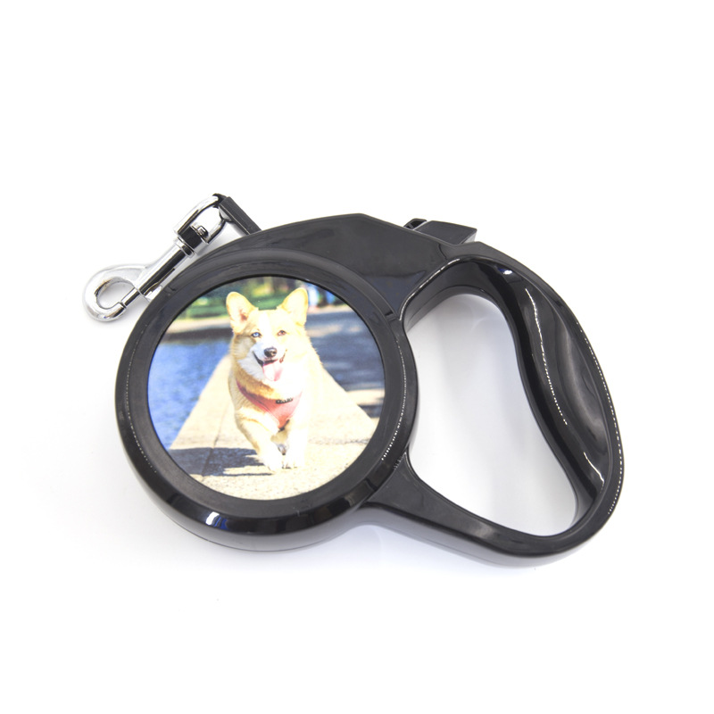 Personalized CustomAutomatic Retractable Dog Leash Puppy Walking Leader Small Dogs Universal Remote Control With Super Flat Belt Pet Rope Black - Shop at LoveMi