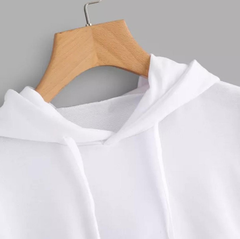 Letter printed hooded sweater