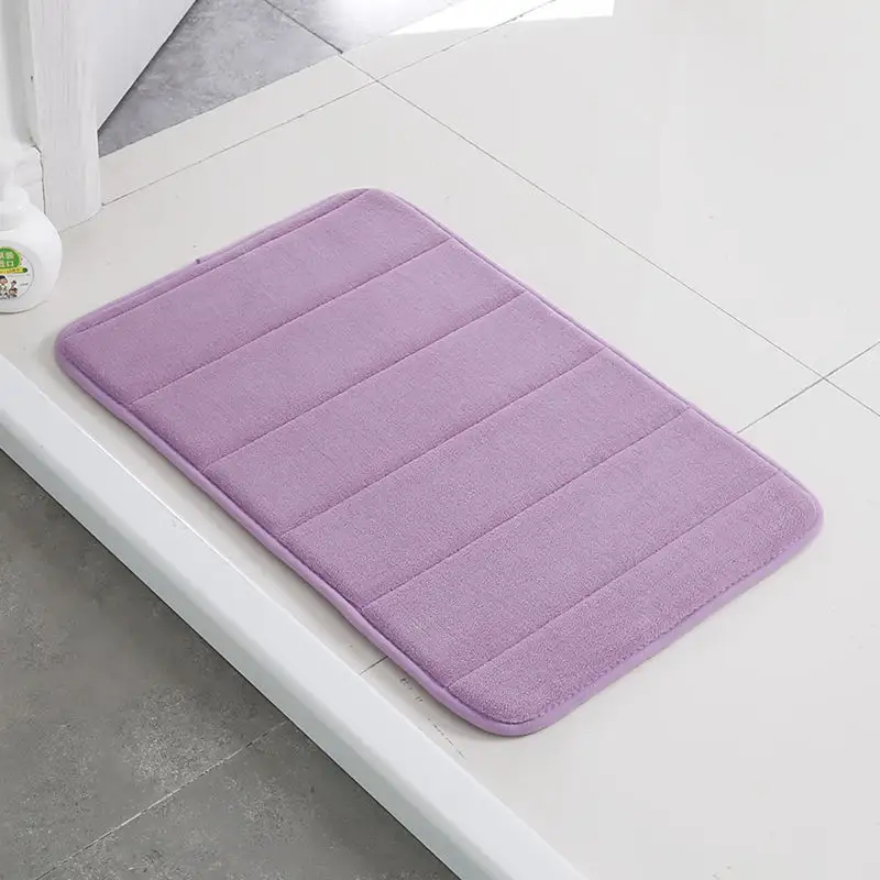 Home Bath Mat Coral Fleece Bathroom Carpet