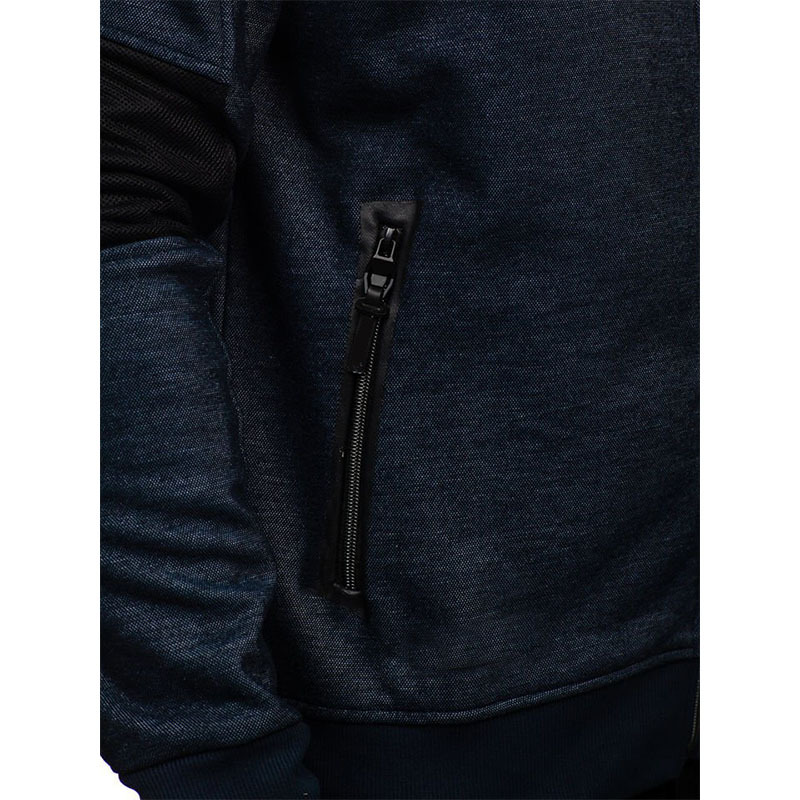 Men's Hooded Stitching Sweater  Cardigan Jacket