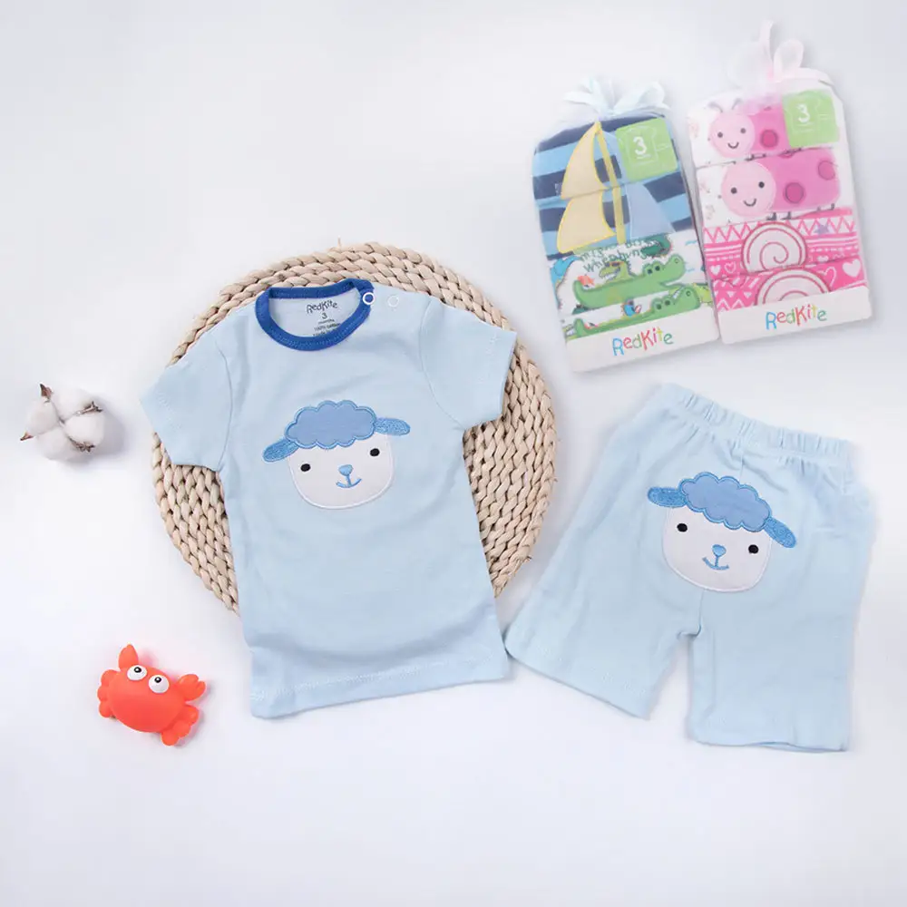 Short-Sleeved Shorts Two-Piece Cotton Cartoon Set Baby Gift Set