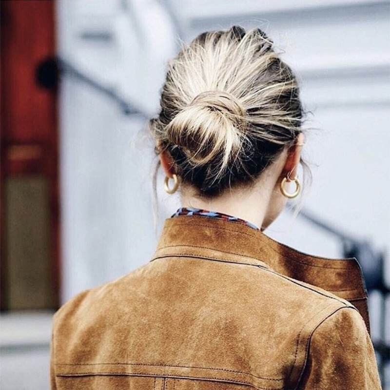 Jane Cool Earrings Personality Bright Metal