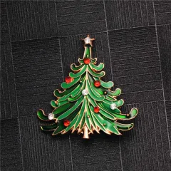 Brooch with Brooch Pin on Christmas Day - Tree - View 1