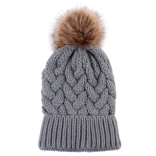 Fashionable Ladies Knit Pullover Warm Woolen Hat Pink - Shop at LoveMi