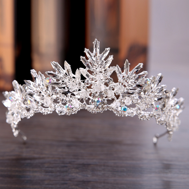 Crystal Crown, Bridal Crown, Headband, Headdress Silver - Shop at LoveMi