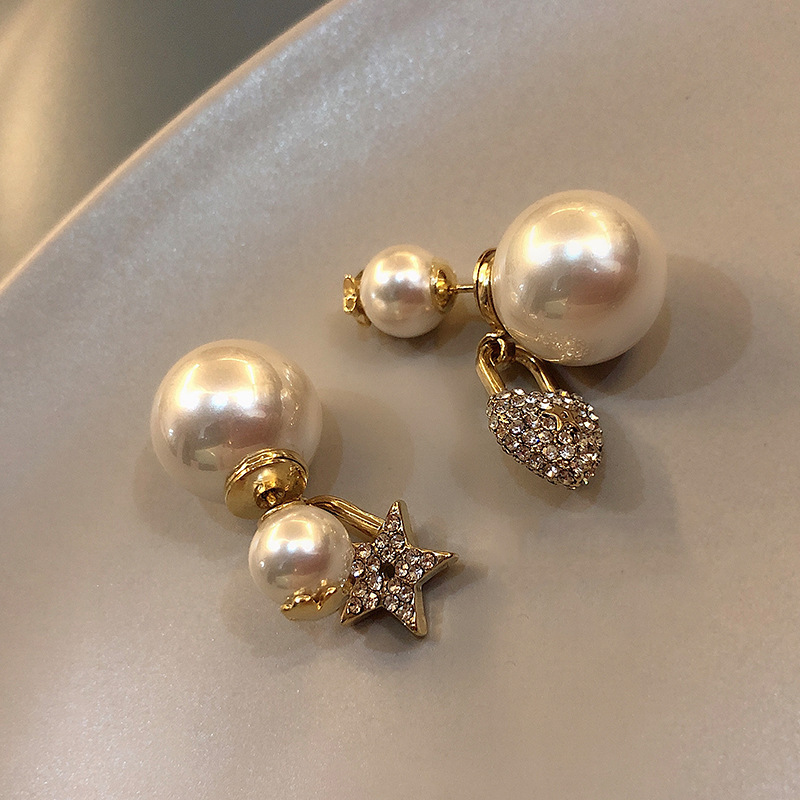 Stars Love Earrings Female Asymmetric One-Piece