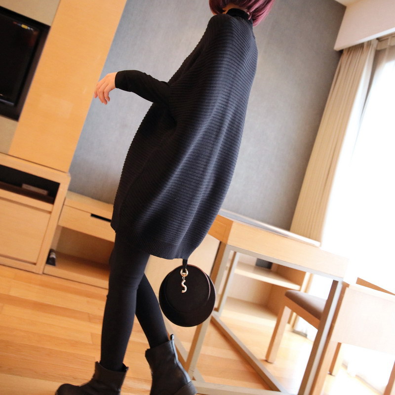 Women's Fashion Mid-length Thick Knit Sweater