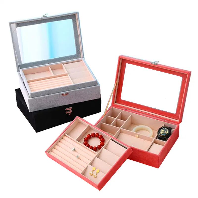 Ice Flower Velvet Jewellery Window Storage All Kinds