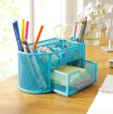 Wrought iron eight-box desktop storage box stationery finishing box