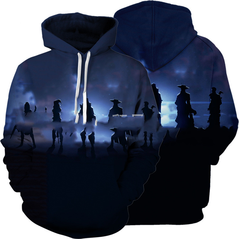 New Fearless Contract Surrounding 3D Color Printing Hooded Sweaters