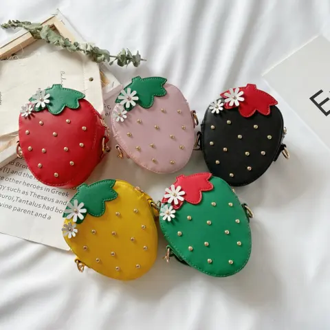 Strawberry Shape Messenger Bag Coin Purse
