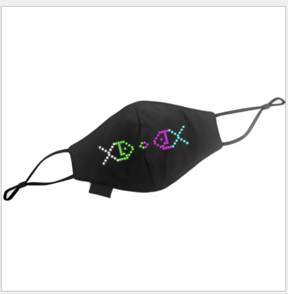 Bluetooth APP luminous LED luminous mask Small Screen - Shop at LoveMi