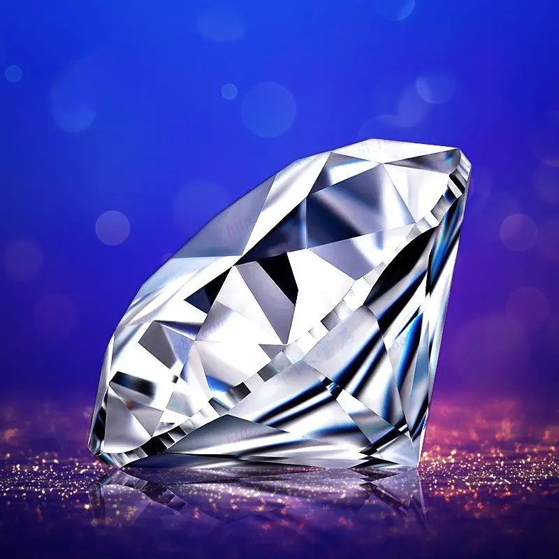 Round White Zircon Naked Stone Cubic Zirconia