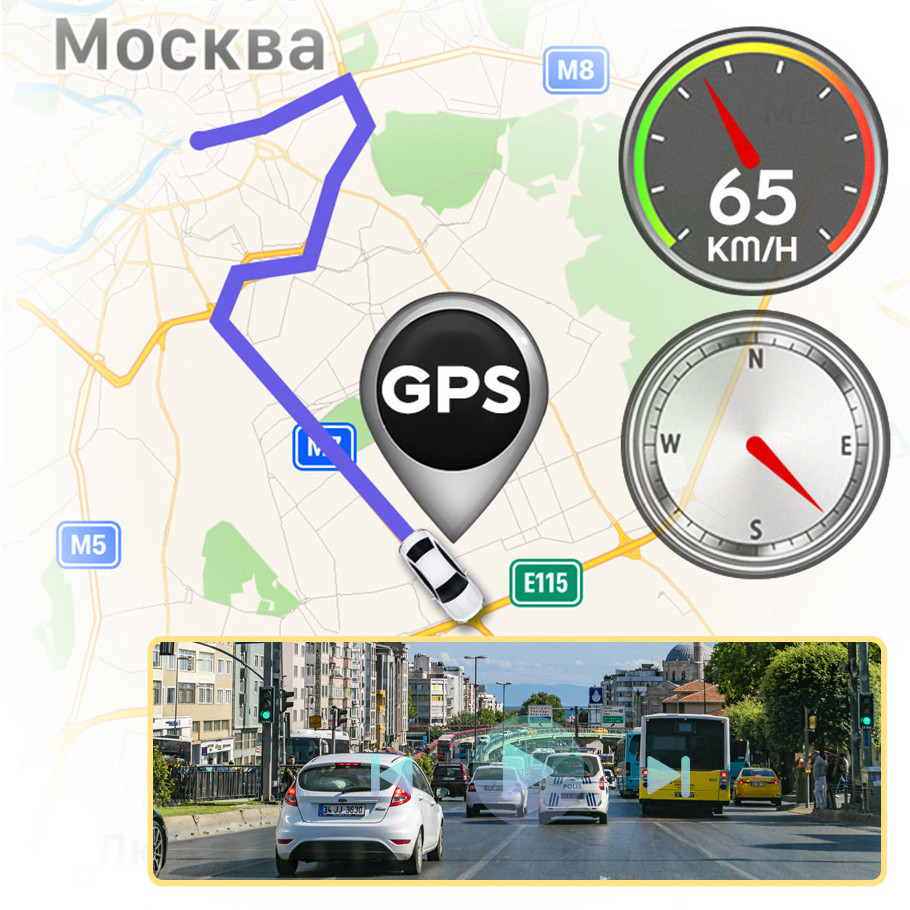 No Light Night Vision Hidden Dual-Recording Driving Recorder — foto 6