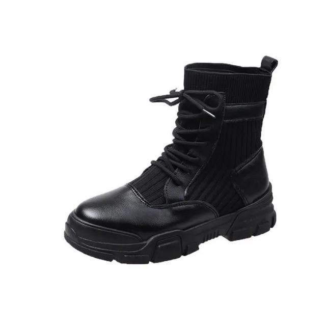 Knit socks boots Black - Shop at LoveMi