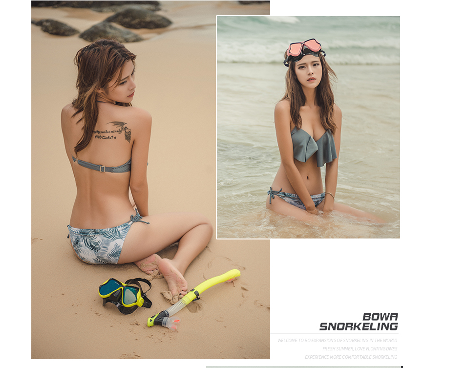 Snorkeling Sambo Set Full Dry Snorkel Large Frame Anti-fog
