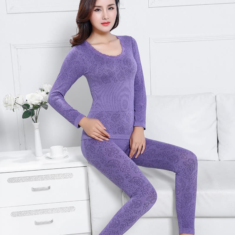 Women's Cotton Tight Thermal Underwear Set