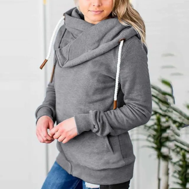Women's Slim Trench Coat Was Thin and Casual Autumn and Winter Grey - Shop at LoveMi