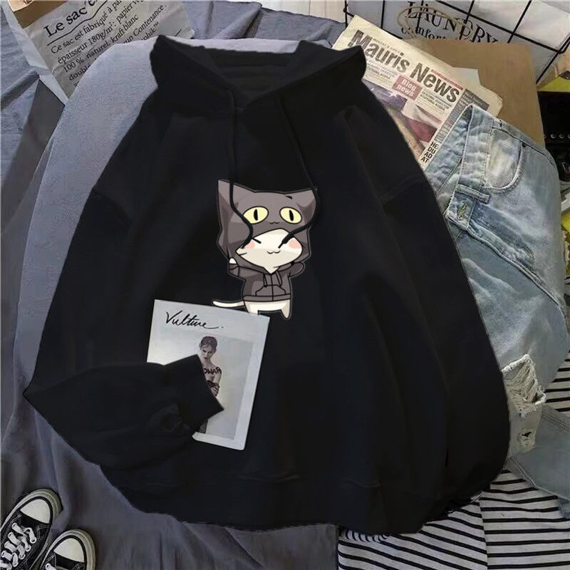 Cartoon cat black