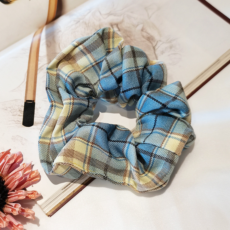 Girlish Plaid cord hair accessories 1 Style - Shop at LoveMi
