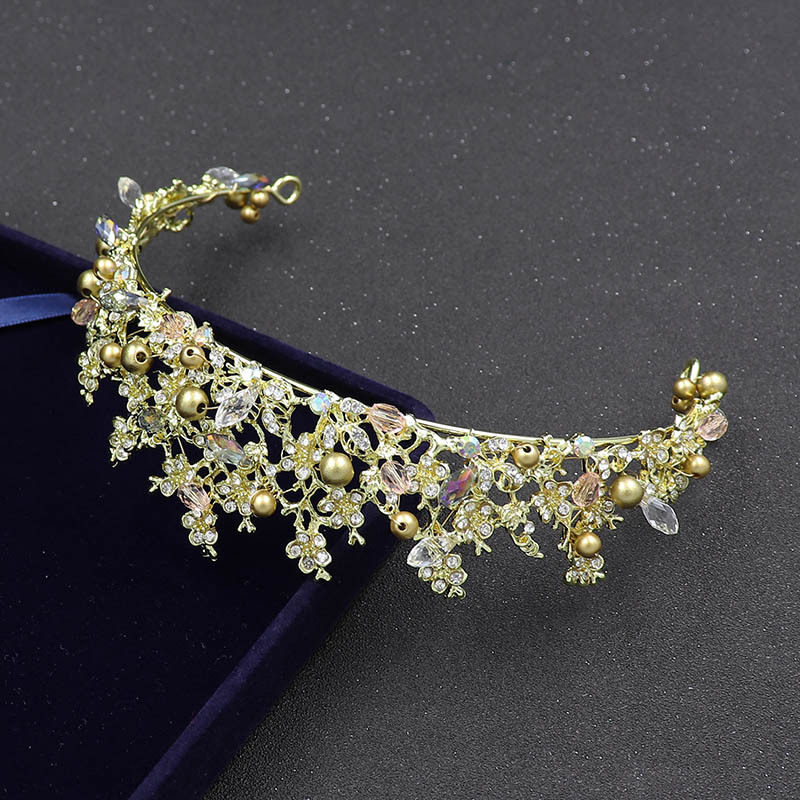 Bridal Golden Headband Hair Accessory Crown
