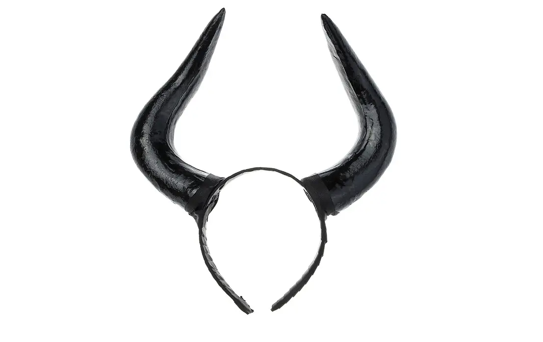 Curved Black Horns Headband, photo 3