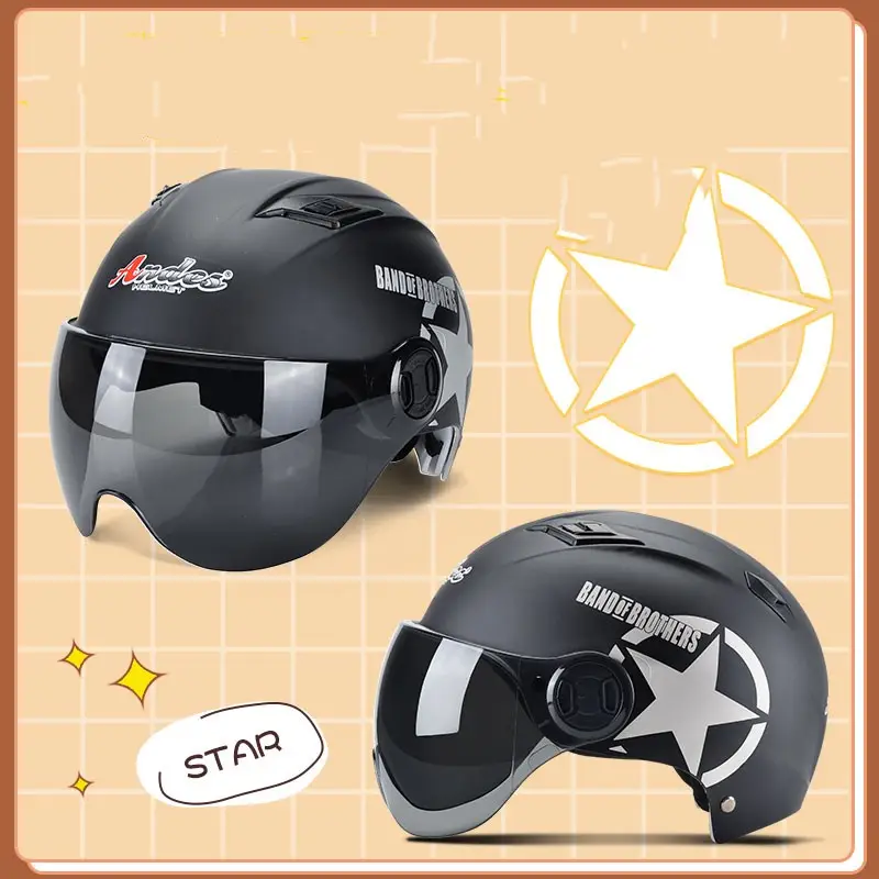 Winter Warm Battery Car Helmet Cute Korean
