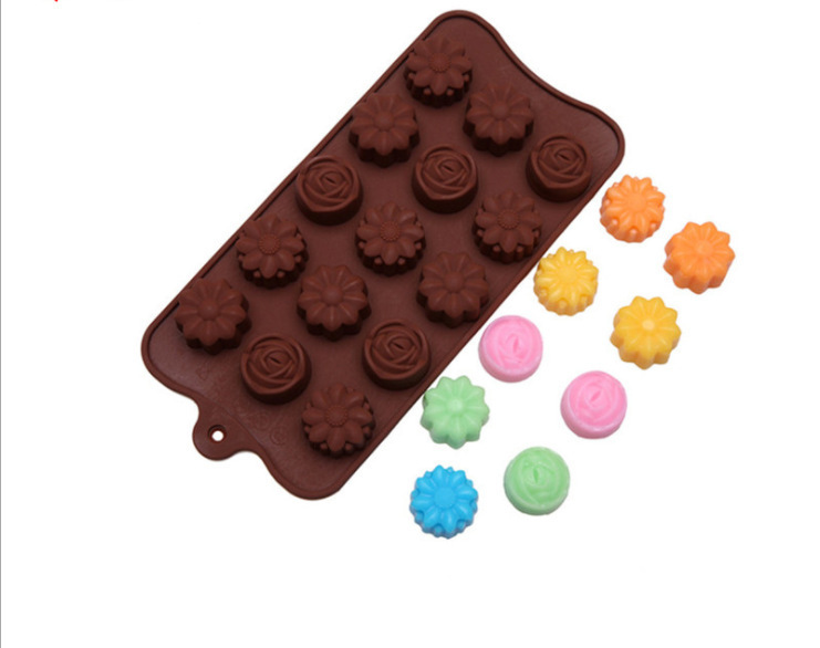 Three-dimensional Small Flower Silicone Chocolate Mold