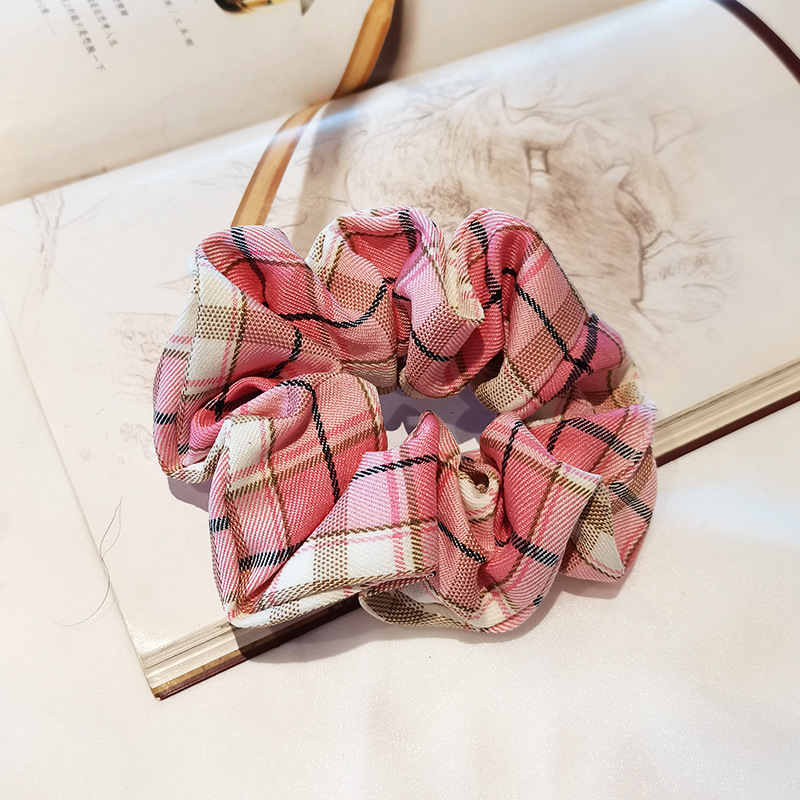 Girlish Plaid cord hair accessories 3 Style - Shop at LoveMi