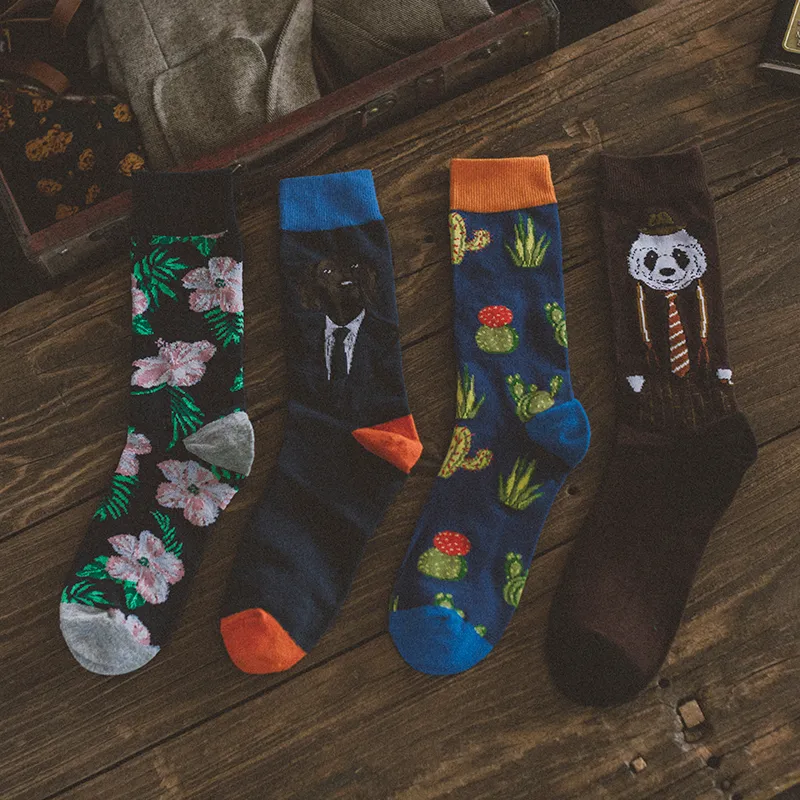 Men's British Retro Creative Gift Box Suit Socks - 19 Style-One Size