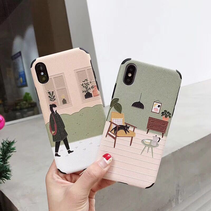 Compatible with Apple, IPhone X mobile phone case XSMax/XR/iPhoneX/8plus/7/6 embossed soft shell - Image 4