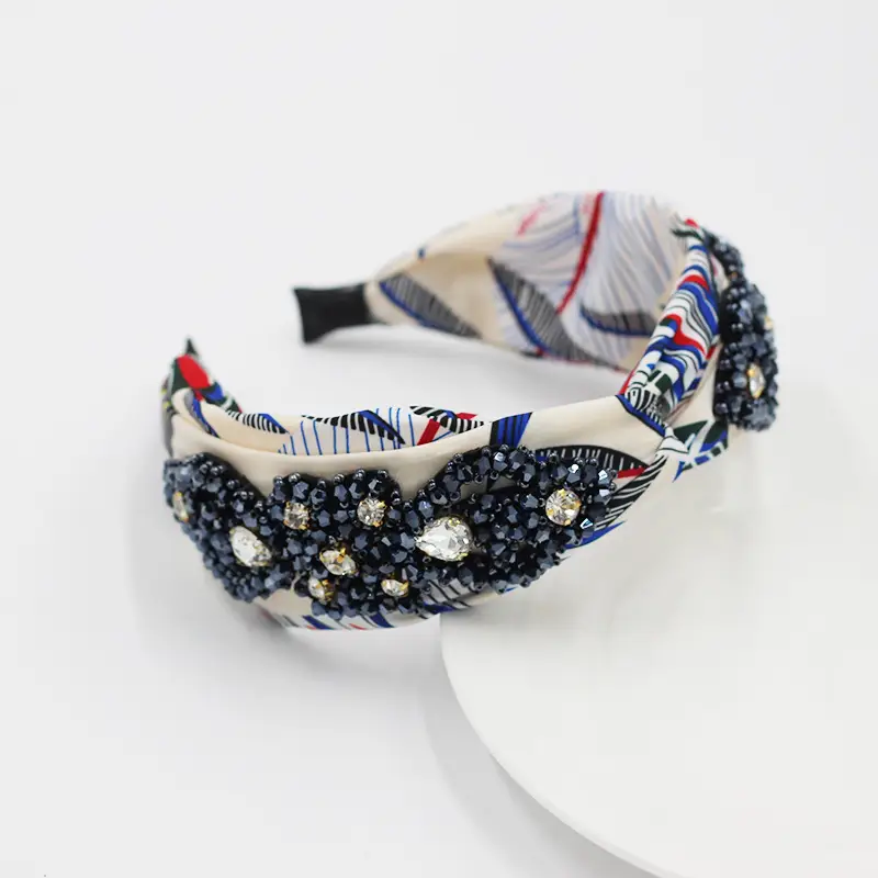 Korean Style Colored Fabric Cross-knotted Headband
