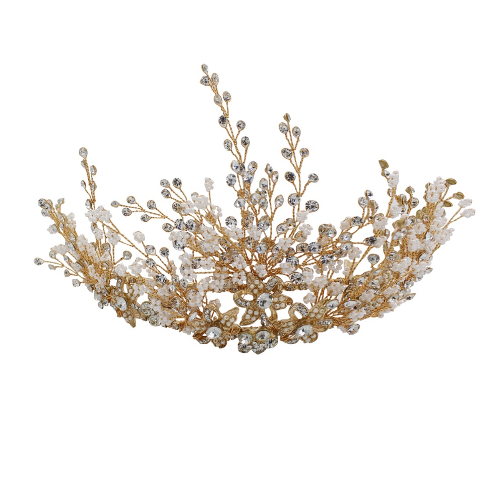 Rhinestone Bridal Hair Crown, picture 5 of 5