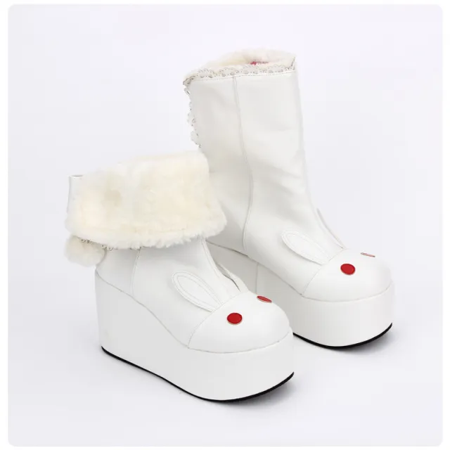 New Super High Platform Platform Shoes Cute White - Shop at LoveMi