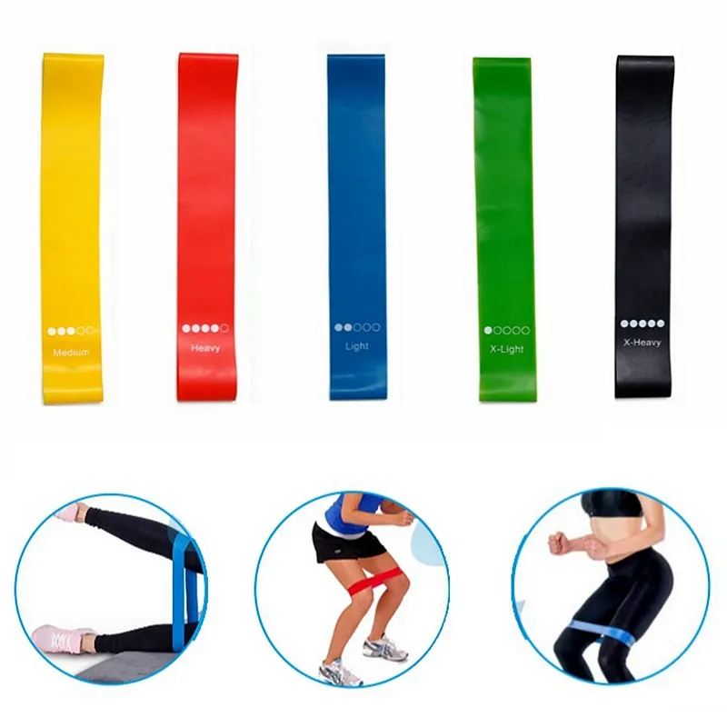 Yoga Resistance Rubber Bands Indoor Outdoor Fitness Equipment 0.35mm-1.1mm Pilates Sport Training Workout Elastic Bands – image 3