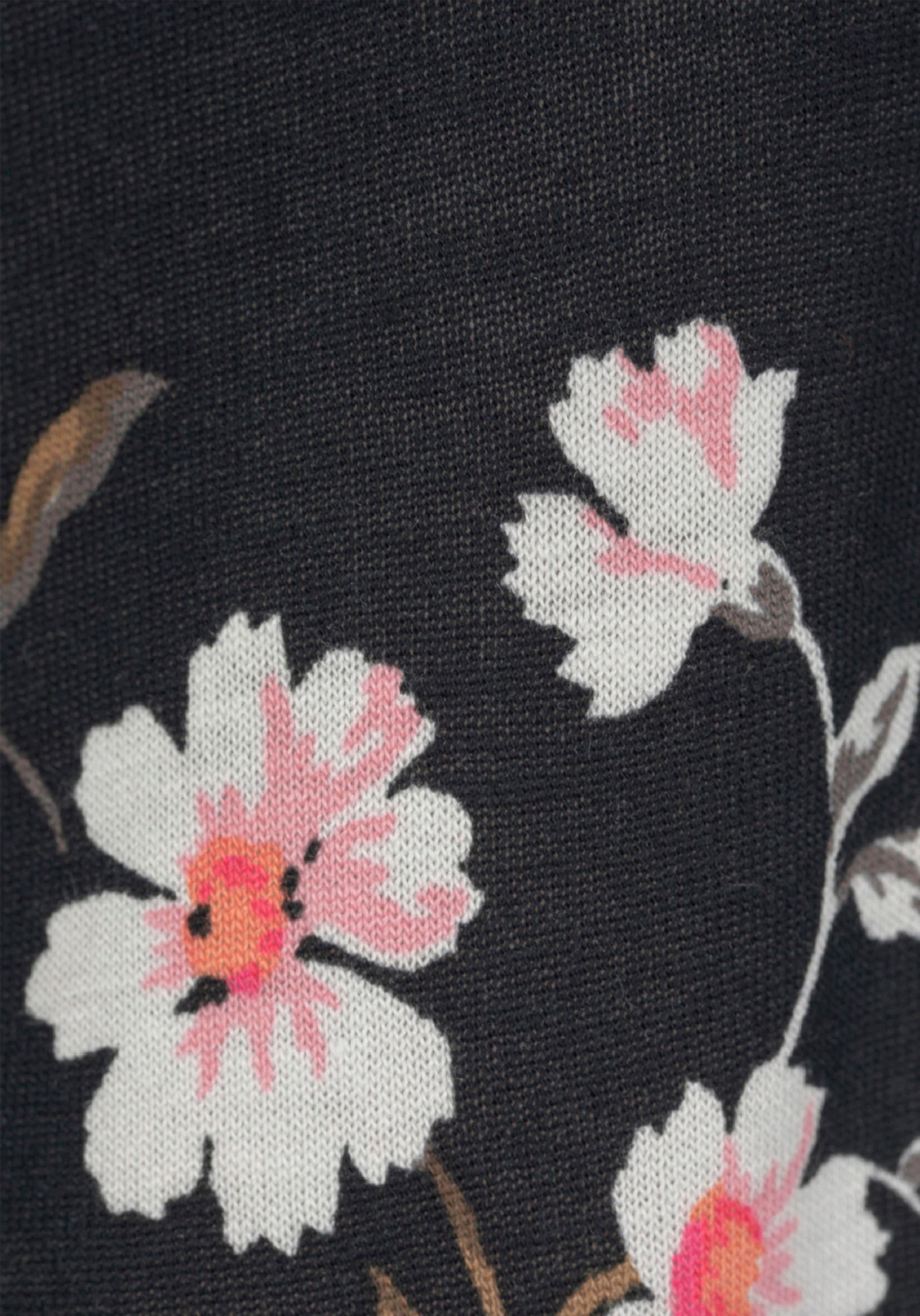 Round neck tie sleeveless print mid-length dress