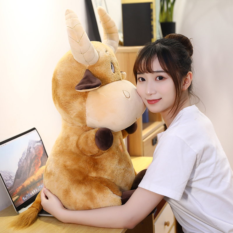 Plush Toy Bull Devil Doll Ox Year Mascot Pillow