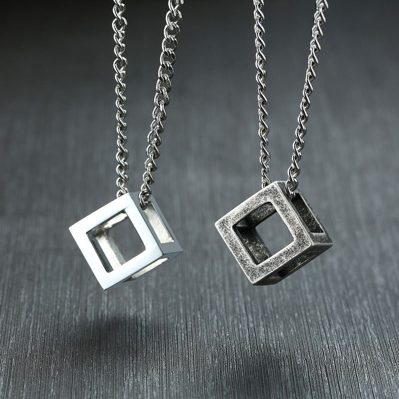 Rubik's Cube Men's Necklace