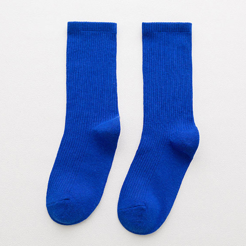 Title 6, Candy Rainbow Color Mid-calf Cotton Socks