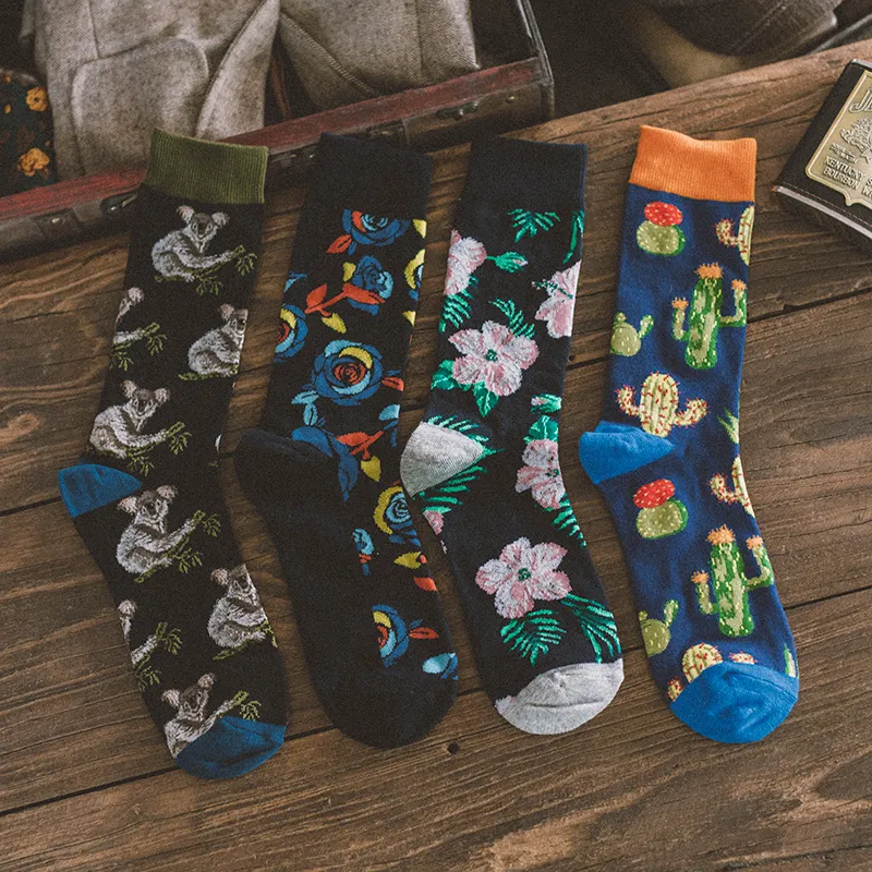Men's British Retro Creative Gift Box Suit Socks - 4 Style-One Size