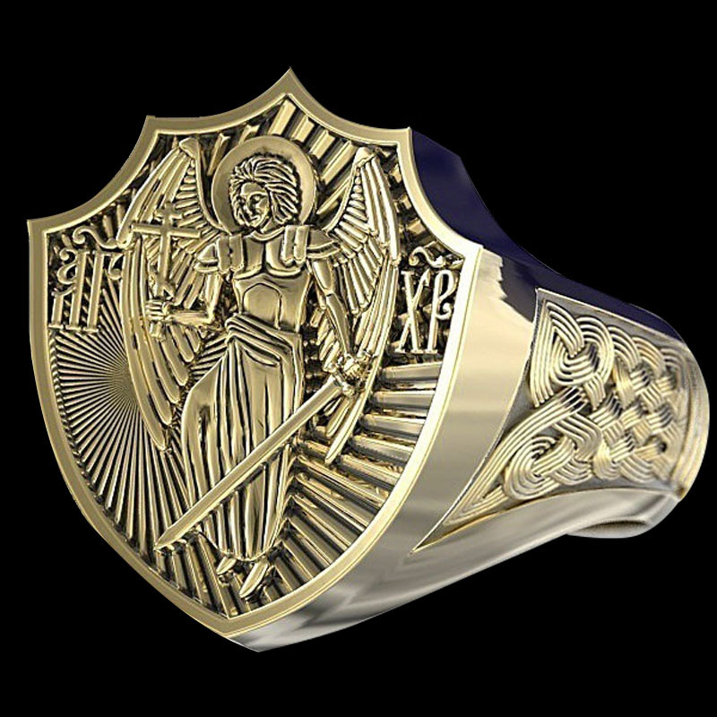Bronze Greek Angel Personality Creative Ring