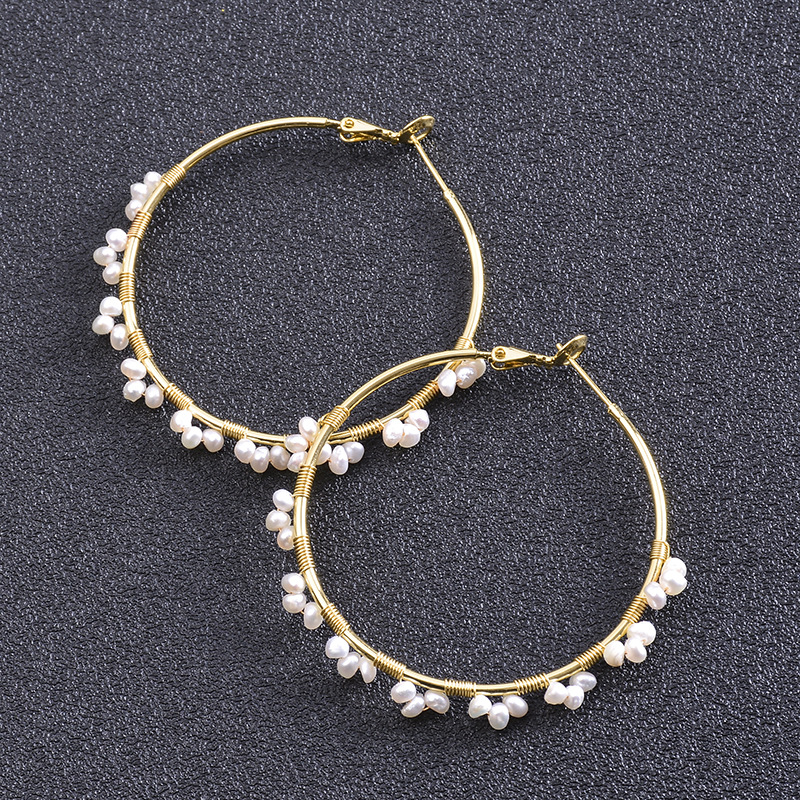 Tamsui Pearl Fashion Temperament Court Earrings