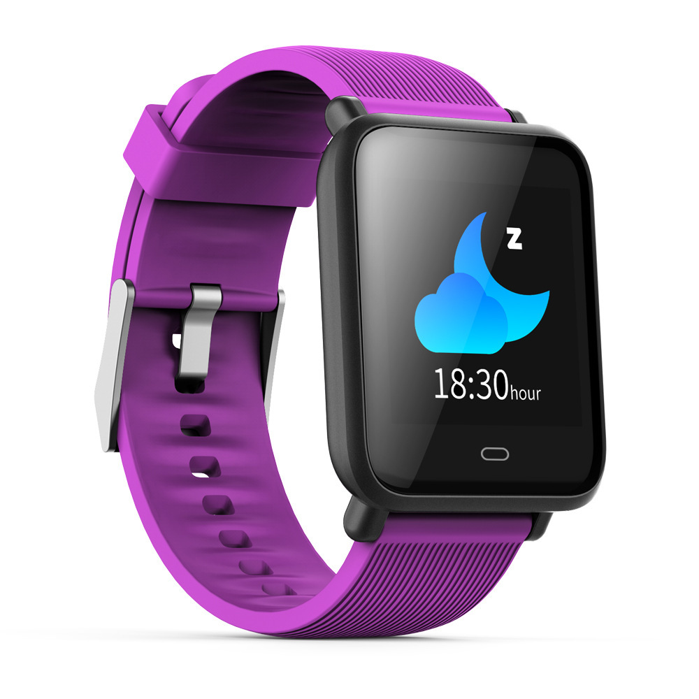 Compatible With Apple, Q9 Smartwatch Waterproof Sports For Android IOS With Heart Rate Monitor Blood Pressure Functions Smart Watch – Purple