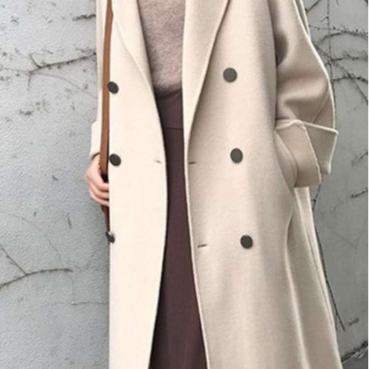 Cashmere woolen coat