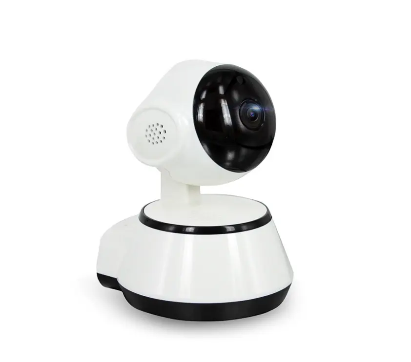 Wireless surveillance camera has a card reader