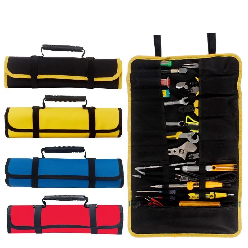 Multifunctional tool bag roll storage