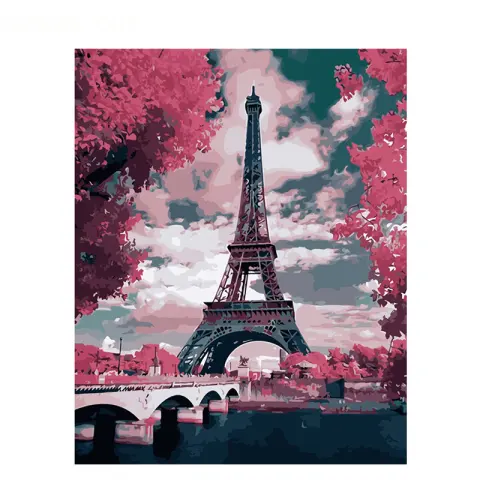 Digital Frameless Diy4050 Landscape Oil Painting